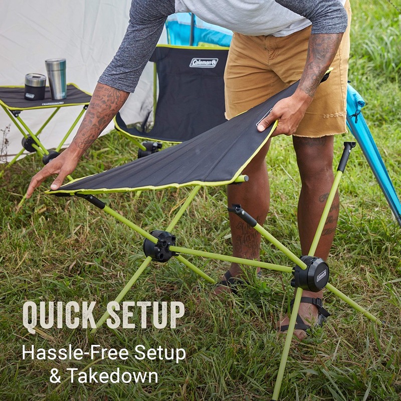 Coleman Mantis Space-Saving Outdoor Camp Furniture, Chair/Cot/Table More Storage Space