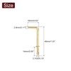uxcell Right Angle Hooks, 50Pcs 1-1/4" L Shaped Screw Hooks