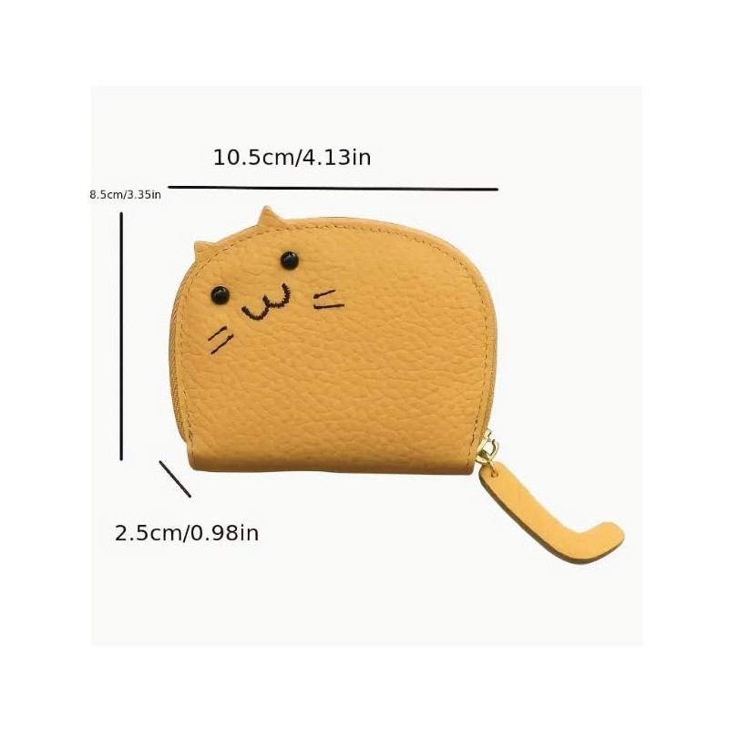 THREE RABBITS Coin Purse, Coin Purse, Embroidery, Cats, Cute, Large