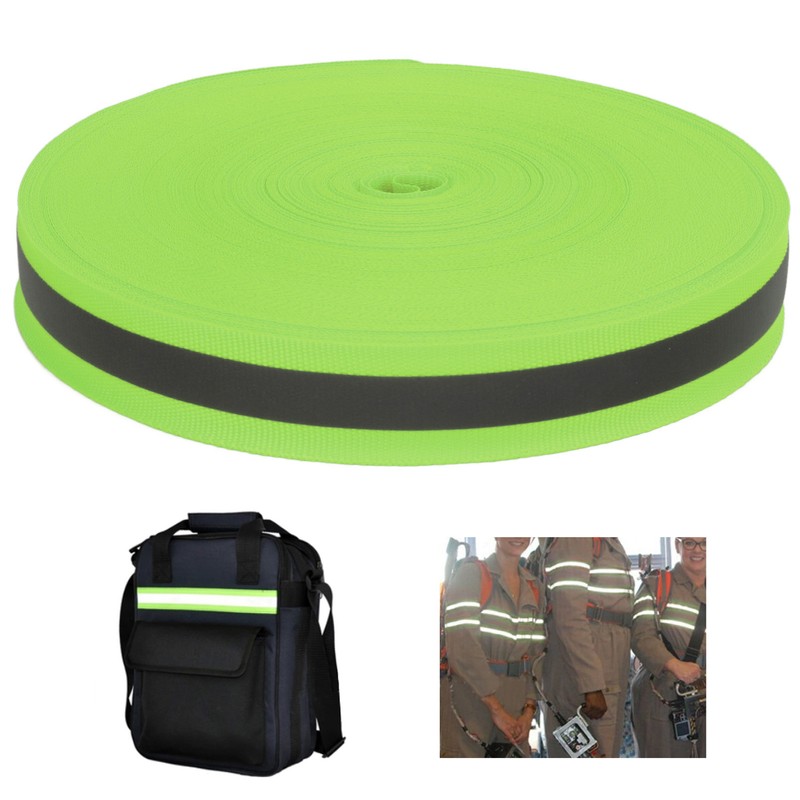Reflective Ribbon Soft Durable Flexible Fluorescent Ribbon for Improving Night