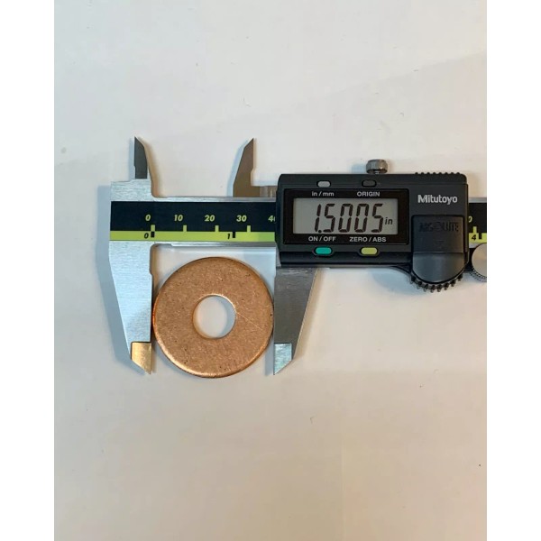 accurate 1/2" x 1-1/2" x 1/8" Flat Washers COPPER .50