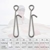 Alwonder 50pcs Fishing Snap Clips High Strength Stainless Steel Quick