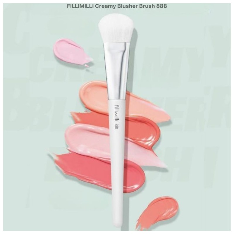 FILLIMILLI Watery Blusher Brush 887/Creamy Blusher Brush 888 With Make-up