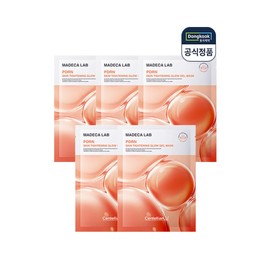 Madeca Lab PDRN Skin Tightening Glow Gel Mask Pack 5 sheets / 마데카랩피디알엔 스킨타이트닝 글로우겔마스크팩 5매