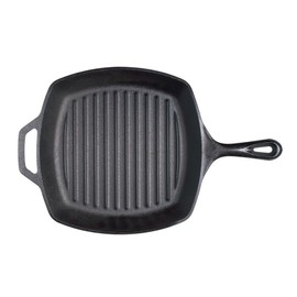 Lodge Cast Iron Grill Pan, Square, 10.5 Inch