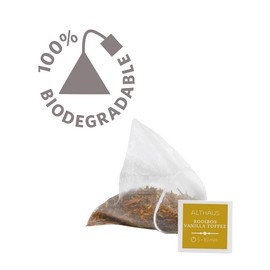Althaus Rooibos Vanilla Tea Tea Rooibos Tea in Pyramid Bag Pyra Pack ⋅ Flavoured Herbal Tea with Vanilla Caramel Flavour ⋅ 15 x 2.75 g