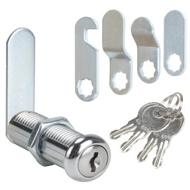 Luabue Letterbox Lock, 40 mm Locker Lock with 4 Keys and 5 Different Lock Plates, Letter Box Lock, Lever Lock, Furniture Lock for Letterboxes, Cabinet Doors (40 mm)