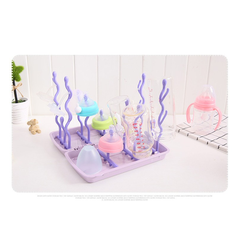 Baby Bottle Drying Rack PP Safe Foldable Portable Baby Bottle