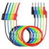 5Pcs Banana Plug to Test Hook Wire Test Lead 4mm