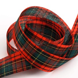 Tartan Ribbon 25mm x 15m