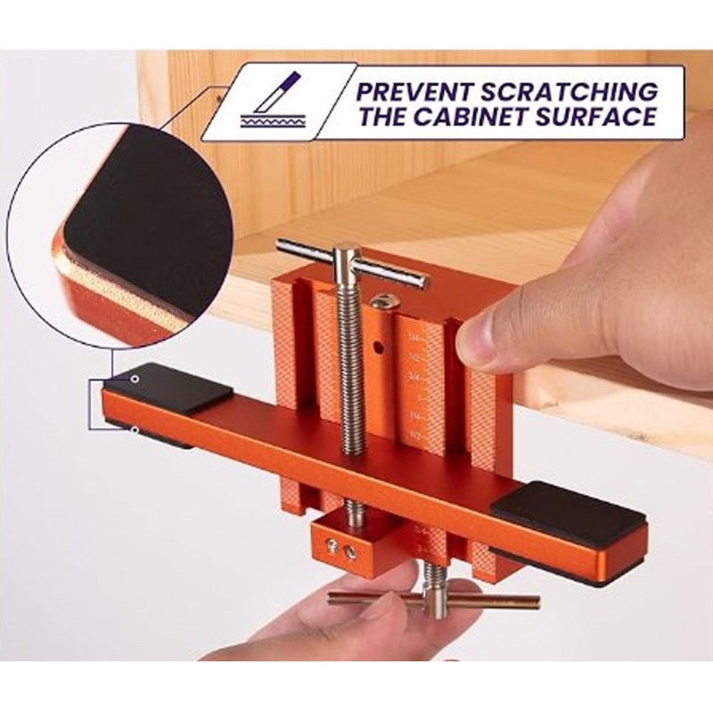 Cabinet Door Mounting Jig Aluminum Alloy Cabinet Hardware Jig Tool