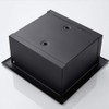 AmandaJ Toilet Roll Holder Stainless Steel Matt Black Built-in Wall