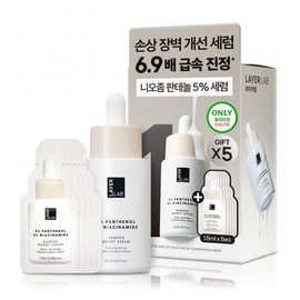 Layer Lab [6.9x Rapid Moisturizing Soothing Serum] Layer Lab Niacinamide Panthenol 5% Serum 30ml Special Offer (+1.5ml*5pcs)