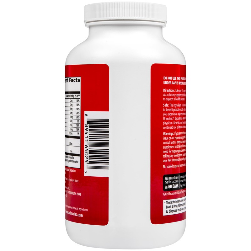 Urinozinc Classic Prostate Supplement for Men, 1 Capsule per Day,