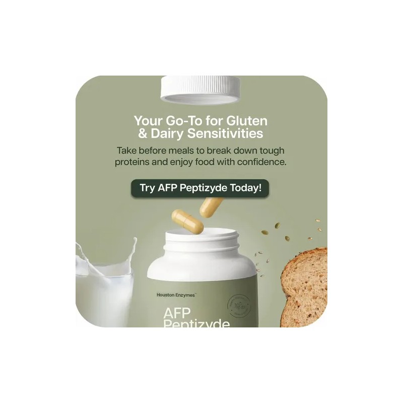 Houston Enzymes Afp Peptizyde Enzimas Digestivas 90 Cápsulas