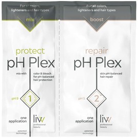 pH Plex 1 & 2 - Protection & Repair Hair Care Set | Protects Hair During Dyeing / Bleaching | Repairs Damaged Hair | Suitable for All Hair Types for an Optimal Hair Feel