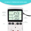RUIZHI Digital Temperature Controller Sockets Heating Cooling Thermostat 250 V