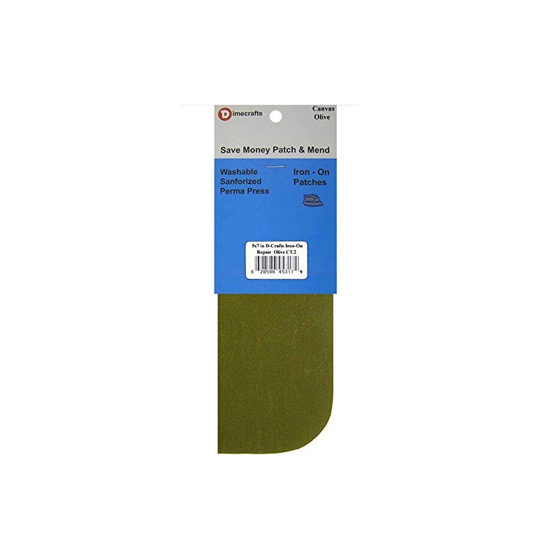 2 Pieces Iron-On Canvas Repair Patches 5 x 5 Inch,