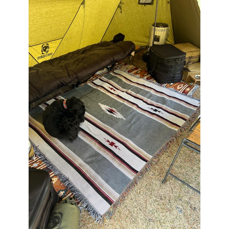 Peel Forest Camping Blanket, Picnic, Native Pattern, Ortega Pattern, Camping,