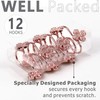Rose Gold Shower Curtain Hooks: Pink Rust Proof Metal Shower