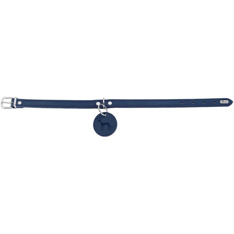 HUNTER Aalborg Dog Collar, Colour: Orange, Robust and Durable Leather,