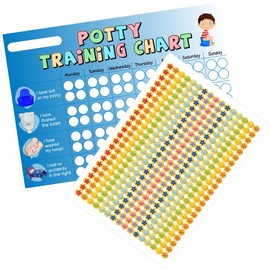 School Stickers A4 boys Potty Start Chart and Stickers - Design 2 - Bumper Pack