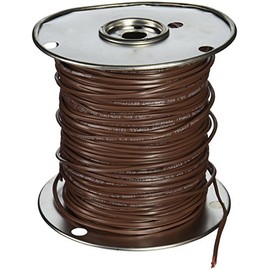 Southwire 64168845 18/3 500-Feet 3 Conductor Thermostat Wire; 18-Gauge Solid Copper Class 2 Power-Limited Circuit Cable; Brown