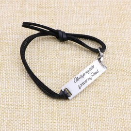 Yiyang Wedding Gift for Friendship Always My Sister Forever My Friend Leather Bracelet for Women