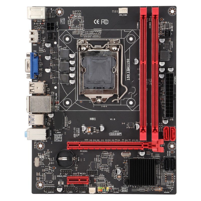 DDR3 Motherboard 1156 Pins Support DDR3 Dual Channel 100M Network