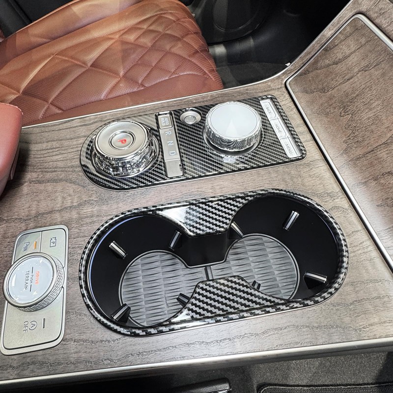 JUIVEEL ABS Central Gear Shift Panel Cover Center Console Gear