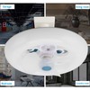 E27 LED Ceiling Fan Light Small Noiseless LED Fan Modern