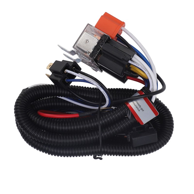 H4 Headlight Relay Harness Plug and Play H6054 7x6 LED