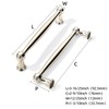 khtumeware 10 Pack Polished Nickel Cabinet Pulls 3 Inch(76mm) Hole