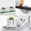 Adjustable Glass Shelf Bracket, Qikuver Adjustable Wood/Glass Shelf Bracket Wall