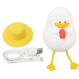 Cute Duck Night Light Warm Light RGB USB Charging Silicone Eye Caring Night Lamp for Kids Children