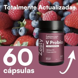 Zesty Nutrition Probió Ultra Billones Ufc Cepas Probióticas Equilibrio Bienestar Femenino Cápsulas Hecho México