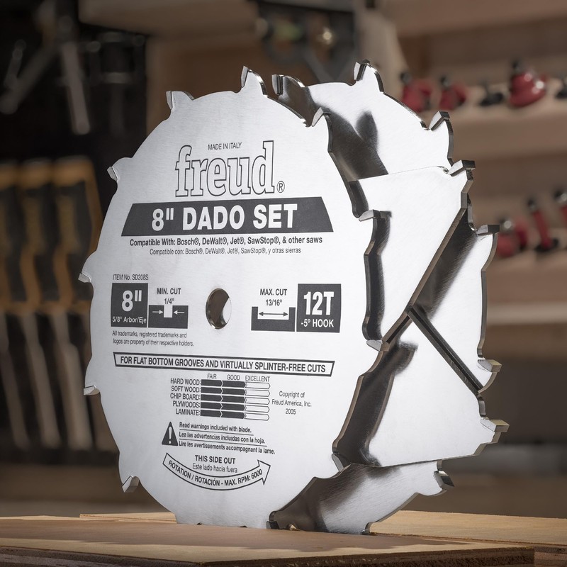 Freud 6" Pro Dado Set with Tico Hi-Density Carbide for