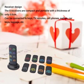 TOPINCN Wireless Remote Finder, Key Finder Key Finder Locator Making Noise, Find My Keys Device with 8 Remote Retriever Tags for TV Remotes Cell Phones
