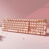 EWEADN V20 Wireless Keyboard, Portable Rechargeable Mechanical Keyboard, Ergonomic Design Keyboard