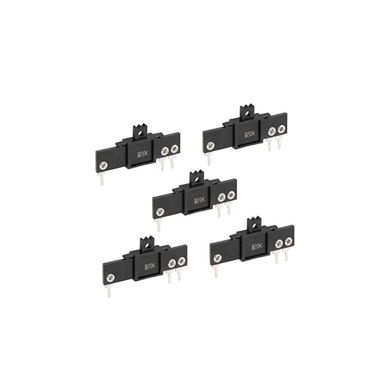 sourcing map Fader Variable Resistors Mixer Potentiometer Straight Sliding B20K