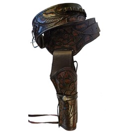 44/45 Caliber Brown Leather Gun Holster Size 40
