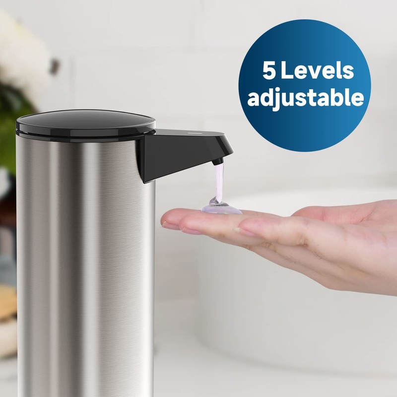 AIKE Soap Dispenser Automatic Stainless Steel with Infrared Sensor, 280