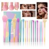 Juego De Brochas De Maquillaje Profesional De 17 Piezas Color