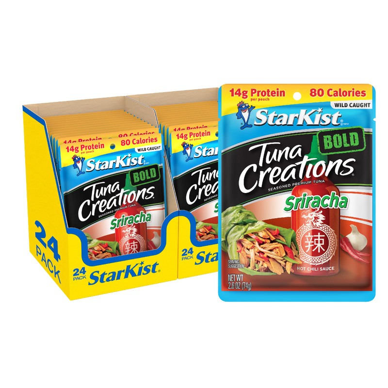 StarKist Tuna Creations BOLD, Sriracha, 2.6 Oz, Pack of 24