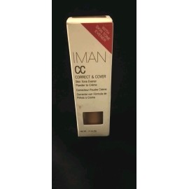 IMAN CC CORRECT & COVER SKIN TONE EVENER CLAY MEDIUM POWDER TO CREME 0.14 FL OZ