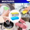 Dispensador de jabón para Cocina con Soporte de Esponja 2