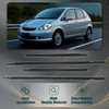 FZJDSD 4PCS Car Outer Door Glass Window Moulding Trim Weatherstrip