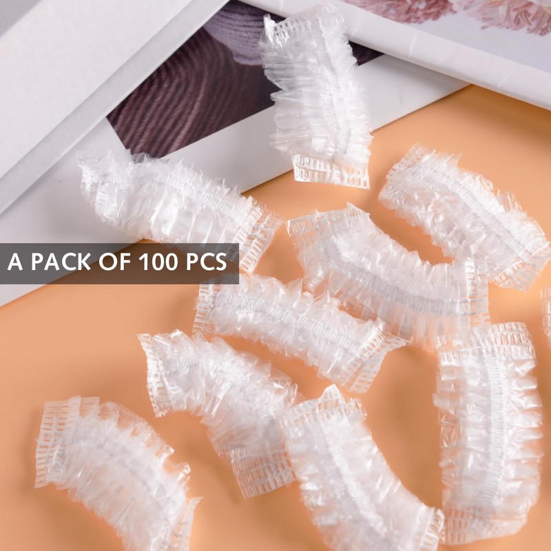 Disposable Ear Covers for Shower, 100 Pack Waterproof Ear Covers