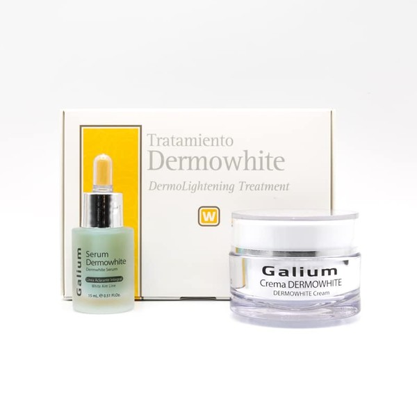 Dermowhite Treatment Cream + Premium Serum | Clay Uniform, Reduce Stains of Size and Intensity | Anti-Stain | UVB UV Protection | Formulated and Made in the EU