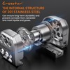 Crosstar 16FT Magnetic Self-Locking Stainless Steel Tape Measure, Double-Sided Scale,